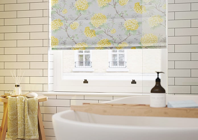 Bouquet Velvet, Primrose - Motorised Roman Blind - Image 5